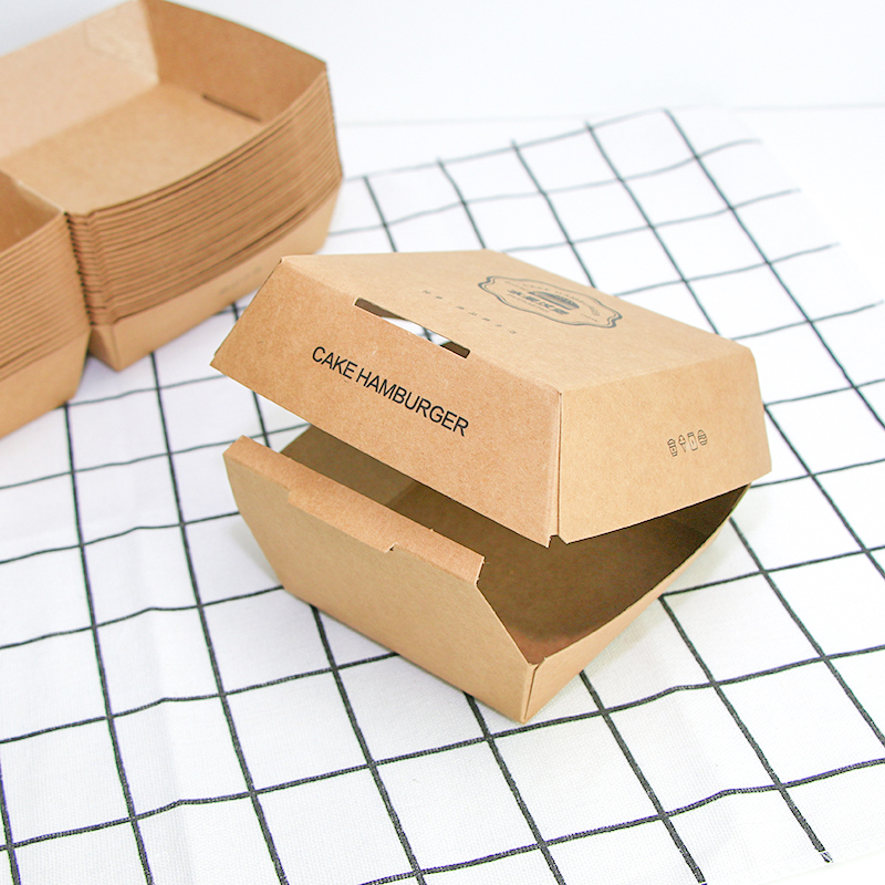 牛皮紙（zhǐ）漢堡盒