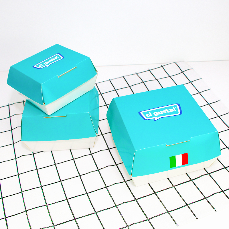 白卡紙漢堡（bǎo）盒（hé）